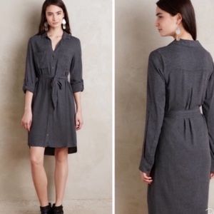 Anthropologie Cloth & Stone Hearth Shirt Dress Size  XS Petite
